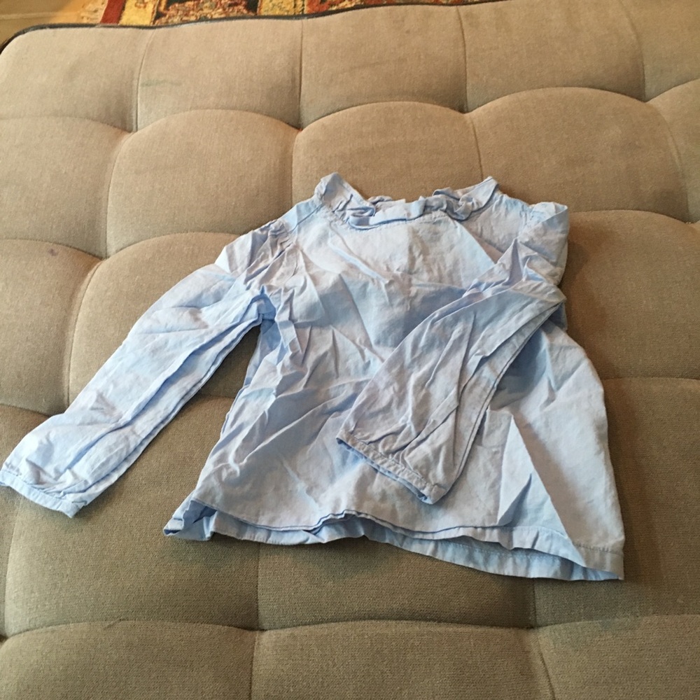 Janie and Jack blue blouse size 3